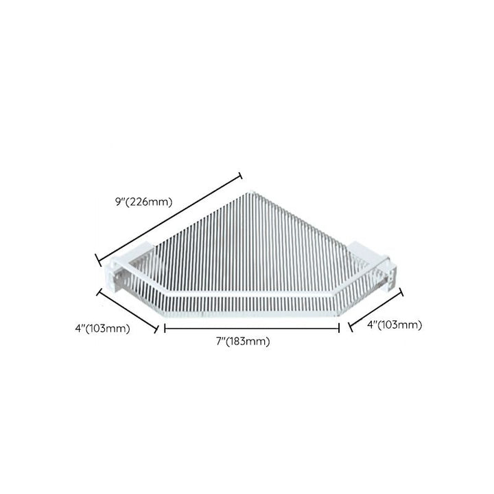 Lisslune | White Metal and Acrylic Bathroom Accessories as a Single Piece or in a Set with Bathroom Shelf