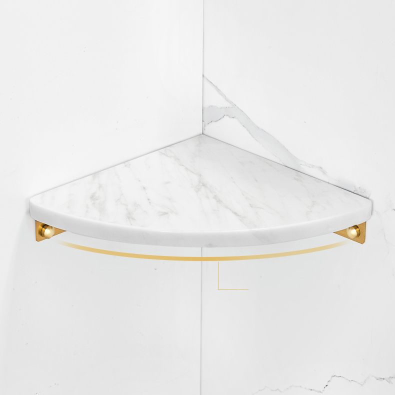 Lisslune | 2-piece bathroom fitting set metal and marble bathroom shelf set