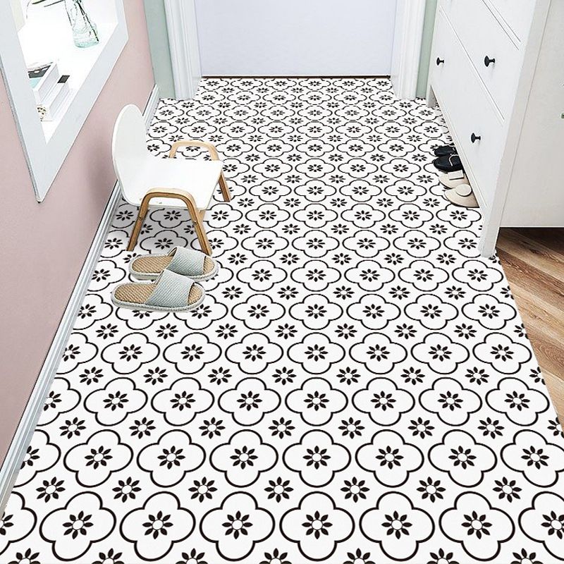 Lisslune | Plastic Peel & Stick Tile Square Print Field Tile for Kitchen and Bathroom