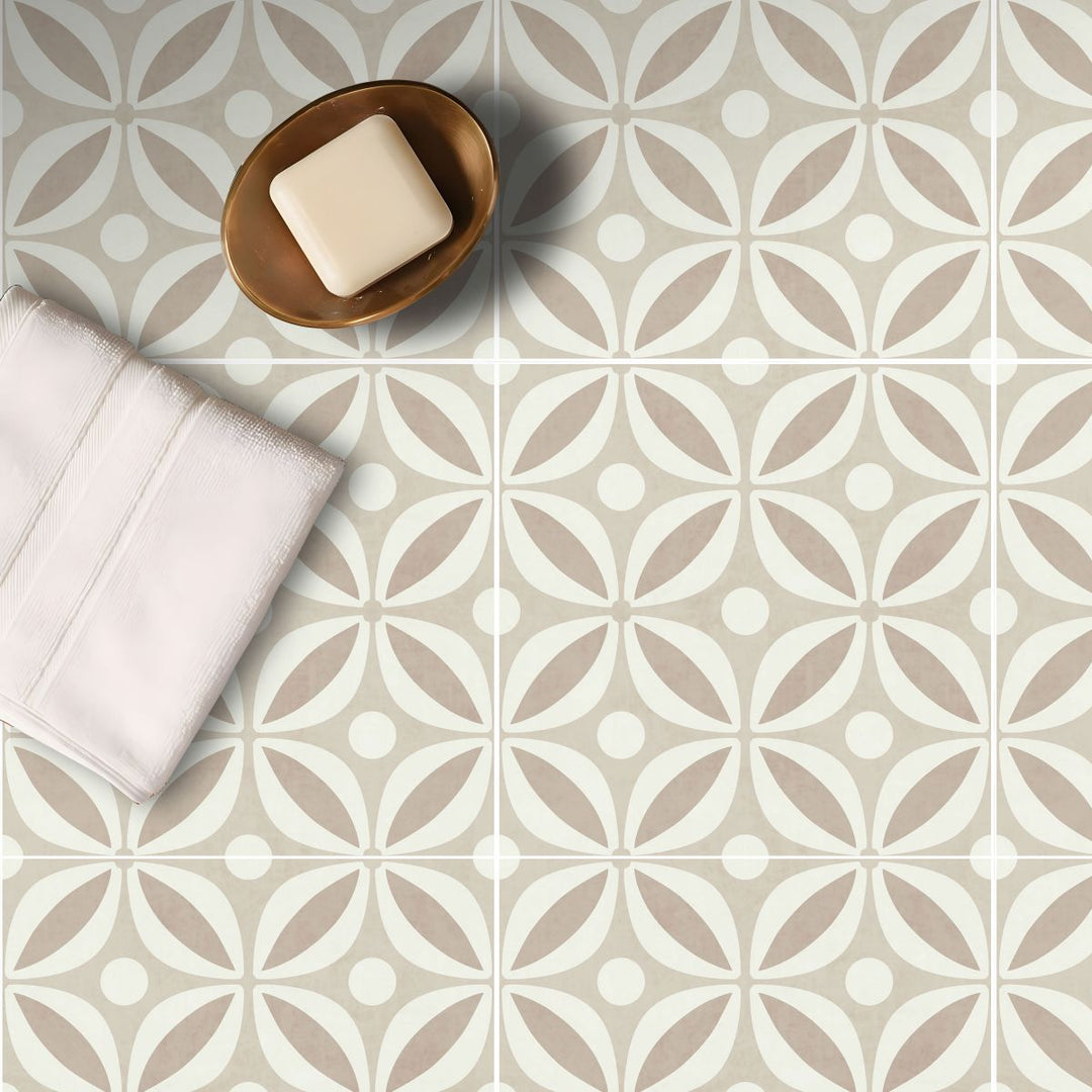 Lisslune | Square Stain-Resistant Peel & Stick Tile with Pattern Single Tile for Splash Wall