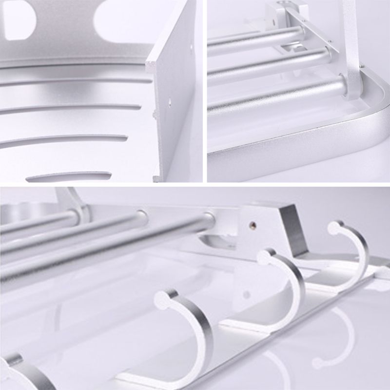 Lisslune | 6-piece modern bathroom hardware set made of aluminum with towel holder/paper holder