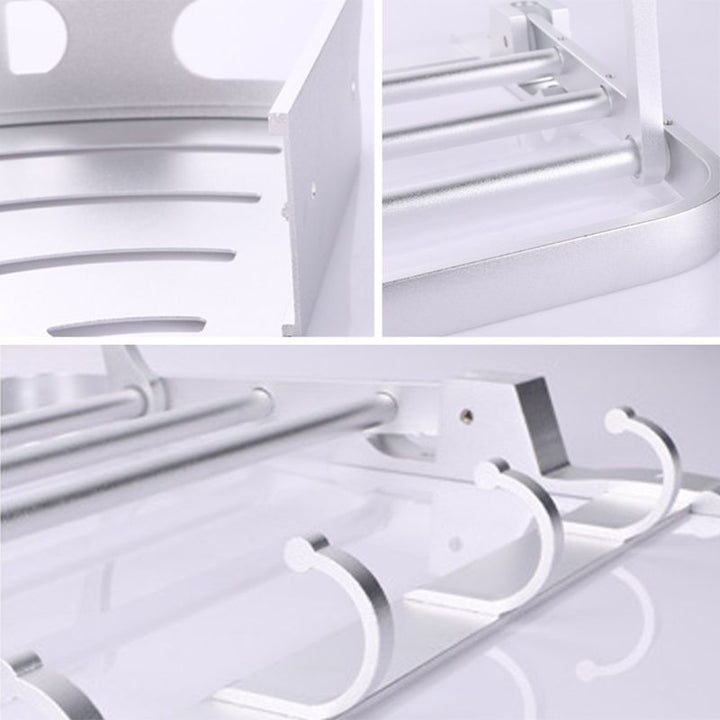 Lisslune | 6-piece modern bathroom hardware set made of aluminum with towel holder/paper holder
