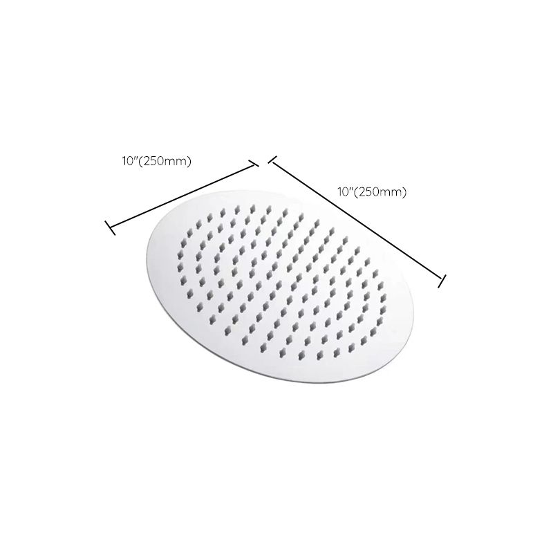 Lisslune | Stainless Steel Showerhead Combo Modern Fixed Showerhead for the Bathroom