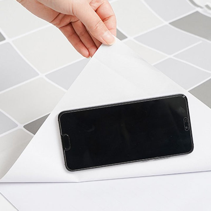 Lisslune | Modern Peel & Stick Tile Plastic Grid Peel/Stick Splash Guard Tile for Shower