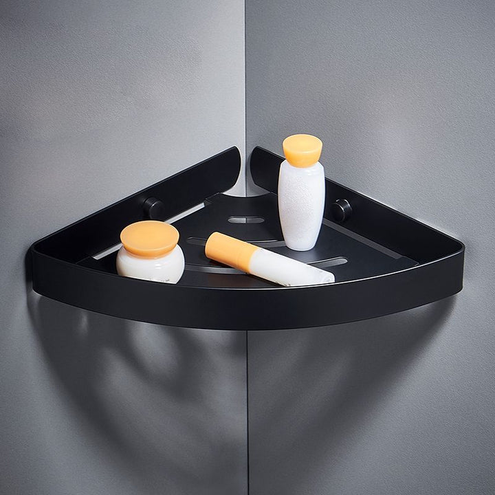 Lisslune | Silver/black Bathroom accessory set Modern 1/2/3 - Piece Bathroom shelf