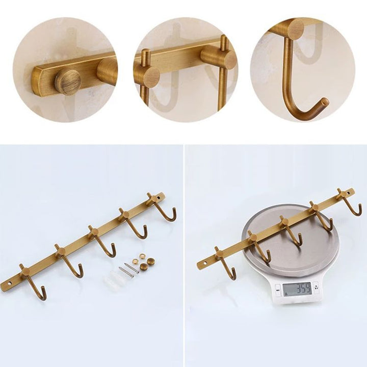 Lisslune | 4-piece traditional bathroom accessory set Gold Brass bathroom accessory hardware set