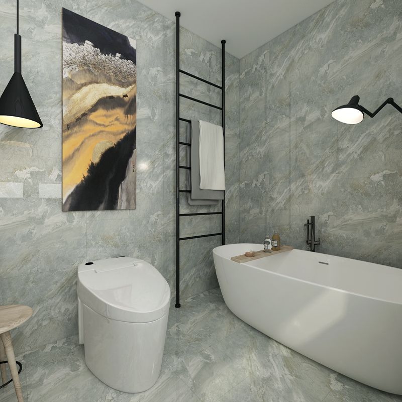 Lisslune | Modern Peel and Stick Splash Guard PVC Rectangular Wallpaper for the Shower