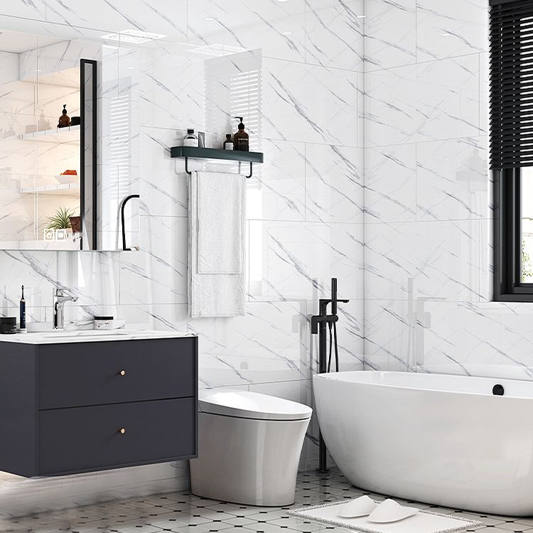 Lisslune | Simple Tile Wallpaper Plastic Waterproof Peel and Stick Backdrop