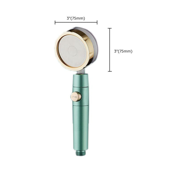 Lisslune | Modern Shower Head for the Bathroom 2-Jet Massage Rain Shower Round Wall-Mounted Shower Head