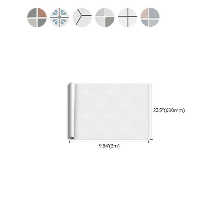 Lisslune | Modern Peel & Stick PVC Tile Grid Pattern Self-Adhesive Wallpaper