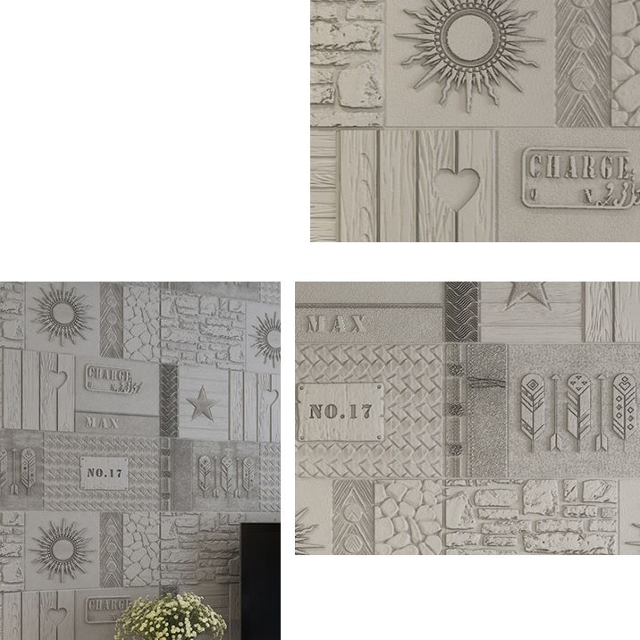 Lisslune | Peel and Stick Wall Ceiling 3D Embossed Wall Covering with Waterproof
