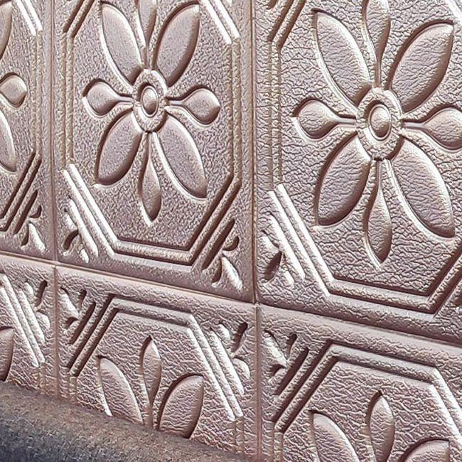 Lisslune | Modern Wall Panel Floral 3D Print Peel and Stick Waterproof Wall Panels