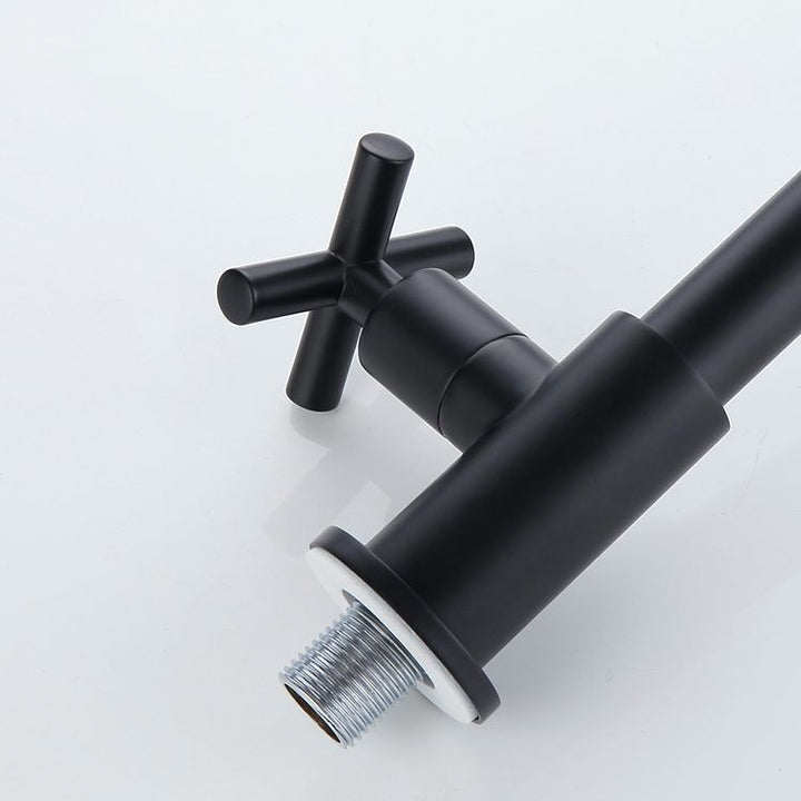 Lisslune | Widely used wall-mounted bathroom sink faucet cross handle low arch faucet