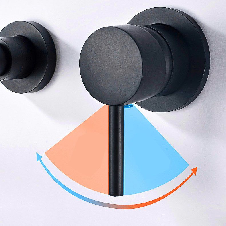 Lisslune | Wall mounted metal bathtub faucet single lever swivel bathtub tap trim