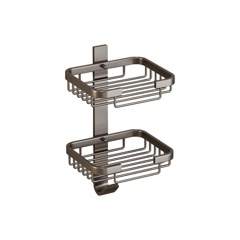 Lisslune | Modern Bathroom Accessory Set Shelf Black/Silver/Grey Bathroom Accessories Set