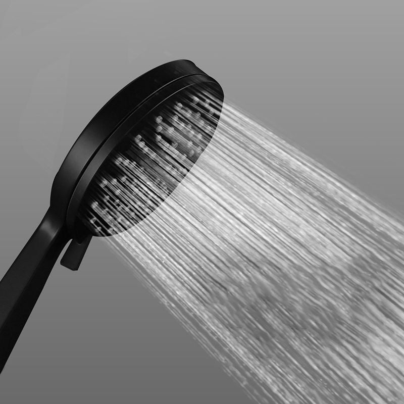 Lisslune | Contemporary Black Round Showerhead Combo Rain Shower Hand Shower