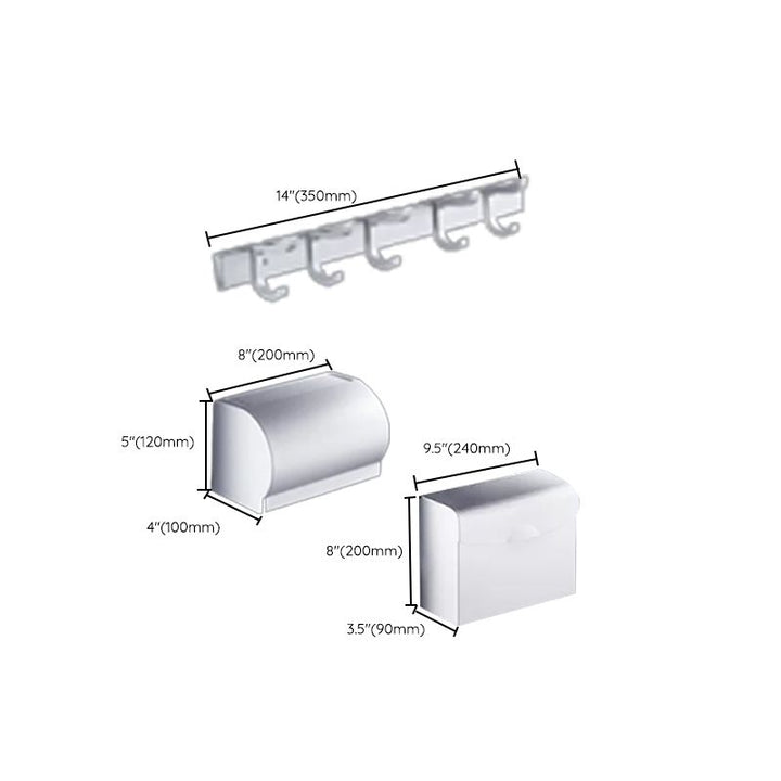 Lisslune | Contemporary Bathroom Accessory Hardware Set made of Metal with Soap Dish