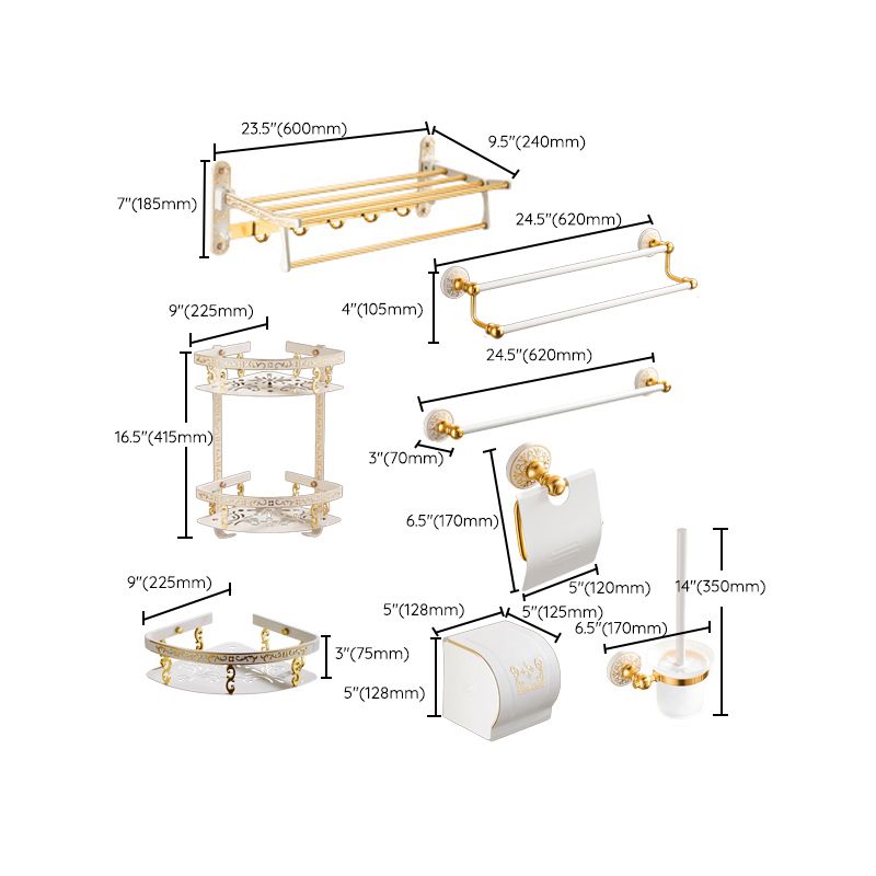 Lisslune | Traditional Bathroom Accessory Hardware Set Bathroom Shelf Bathroom Accessory Kit