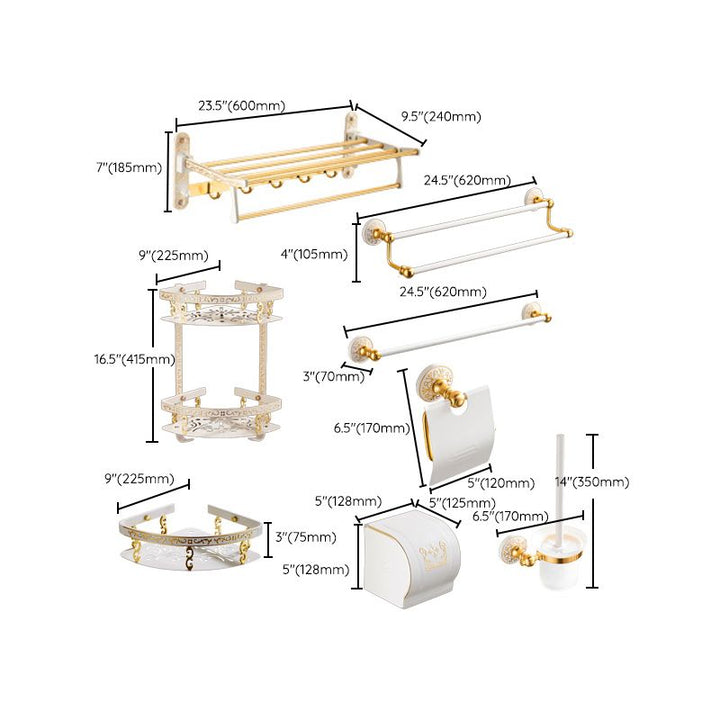 Lisslune | Traditional Bathroom Accessory Hardware Set Bathroom Shelf Bathroom Accessory Kit