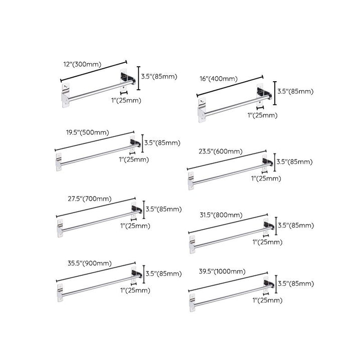 Lisslune | 3-piece Stainless Steel Bathroom Accessory Set Modern Chrome Object Stand