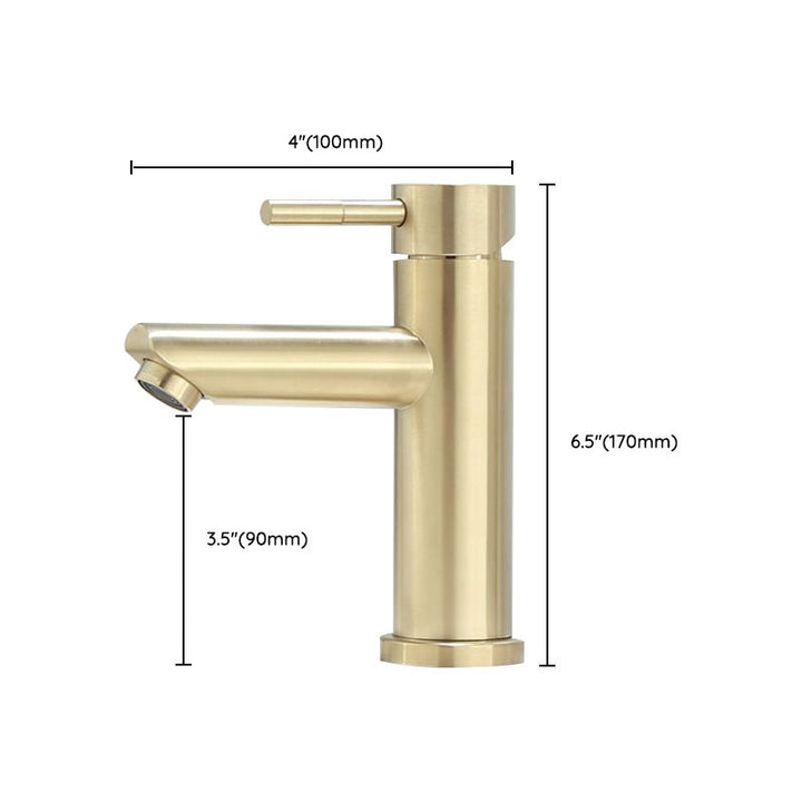Lisslune | Deck Mounted Roman Tub Faucet Low Arc Tub Faucet Set in Gold