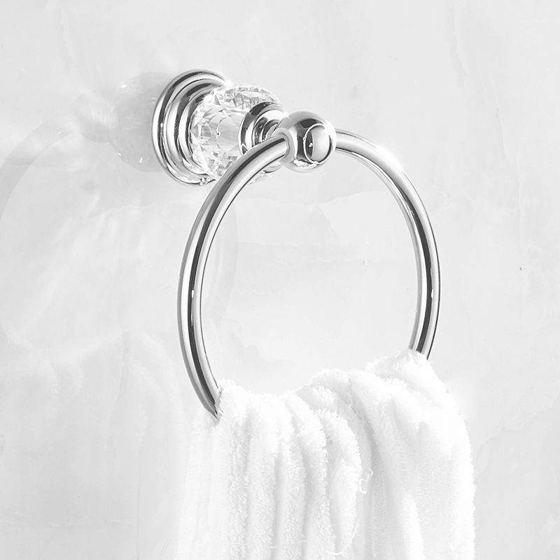 Lisslune | Modern Bathroom Accessories Hardware Set Silver Accessories Hardware Set