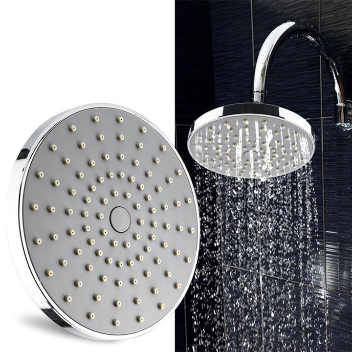 Lisslune | Round Fest Shower Head Silver Single Jet Wall Mounted Shower Head