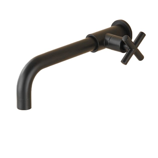 Lisslune | Widely used wall-mounted bathroom sink faucet cross handle low arch faucet