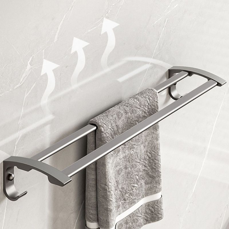 Lisslune | Modern Bathroom Accessory Set Gray Towel Bar Bathroom Shelf Bathroom Hardware