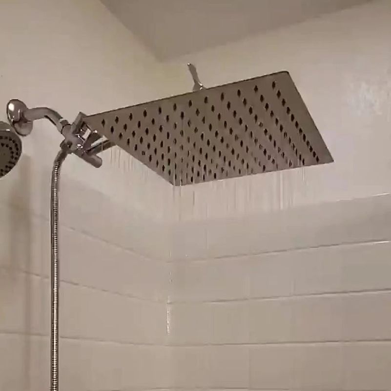 Lisslune | Classic Dual Shower Head Water-efficient Square Metal Dual Shower Head
