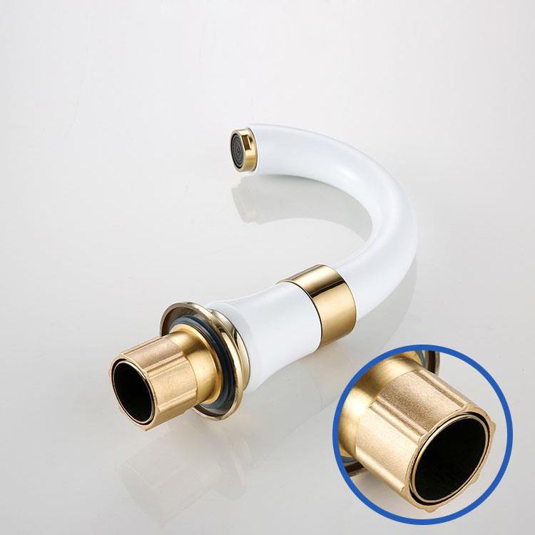 Lisslune | Modern Vessel Faucet Metal Lever Handles Low Arc Vessel Faucet for Home