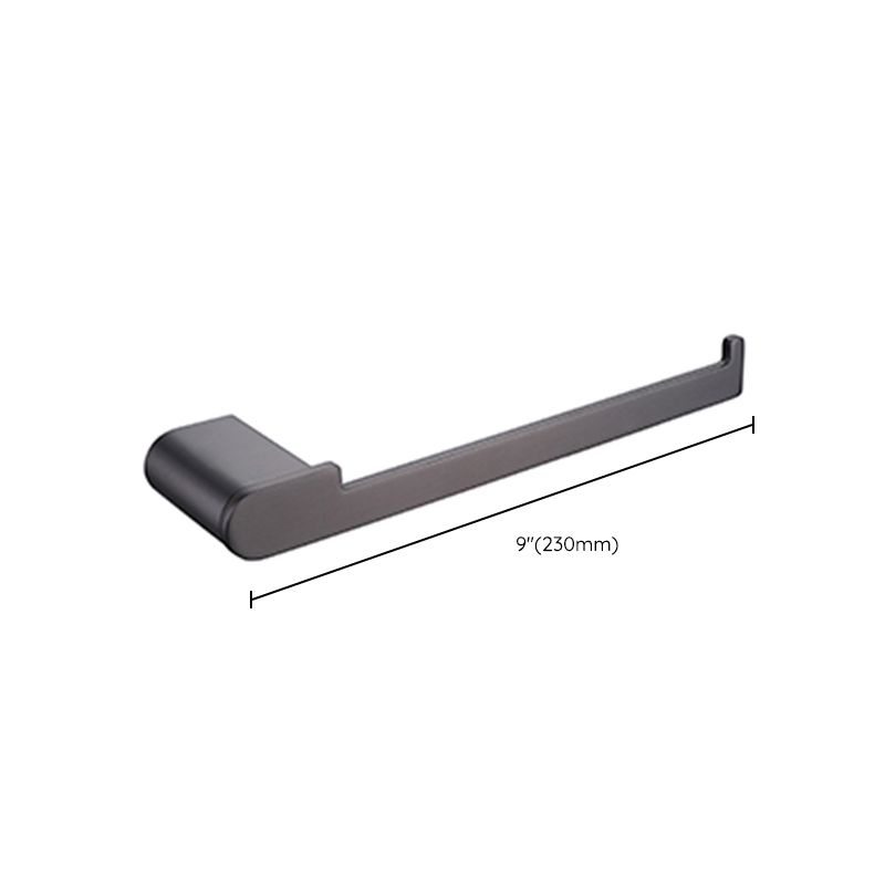 Lisslune | Dark Gray Modern Bathroom Accessory Set Stainless Steel Bathroom Accessory Set