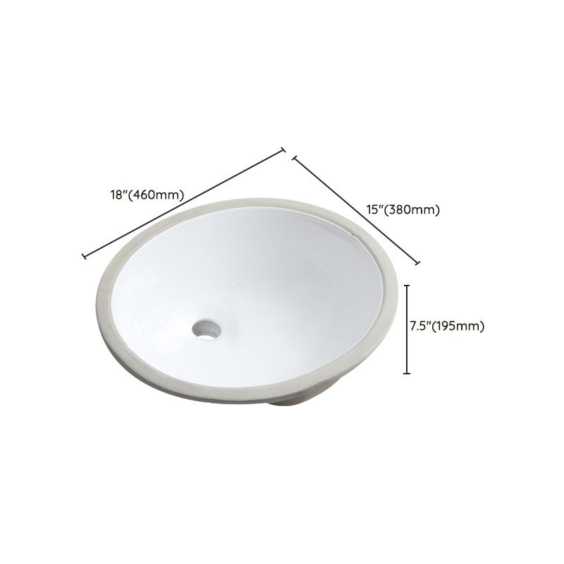 Lisslune | Modern Oval Wash Stand Ceramic Table Installation Sink Bathroom