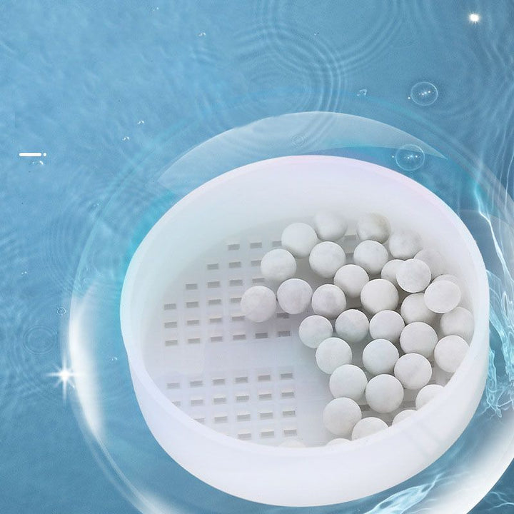Lisslune | White round shower head plastic supercharged hand shower