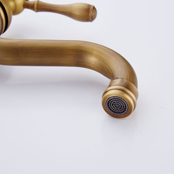 Lisslune | Round Basin Faucet Bathroom Faucet Single Lever High Arc Basin Faucet