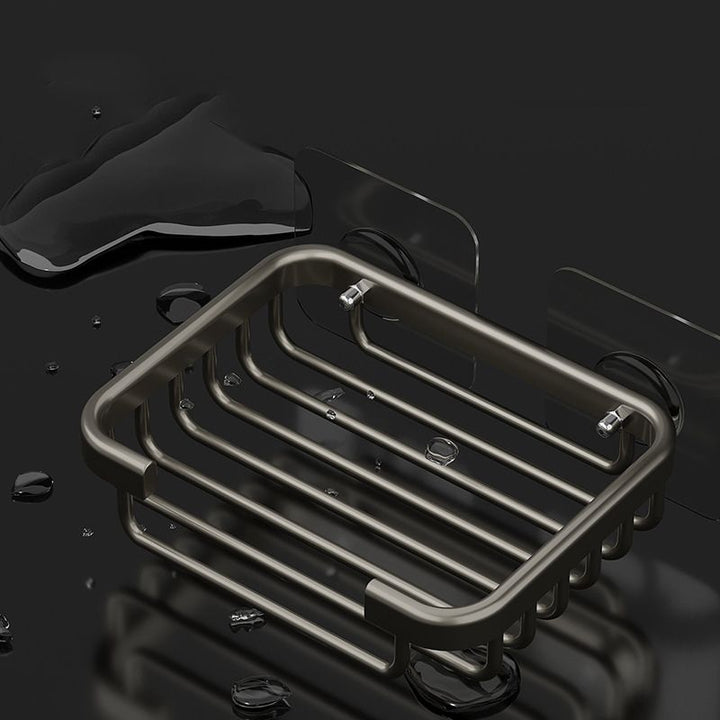 Lisslune | Modern Bathroom Accessory Set Shelf Black/Silver/Grey Bathroom Accessories Set