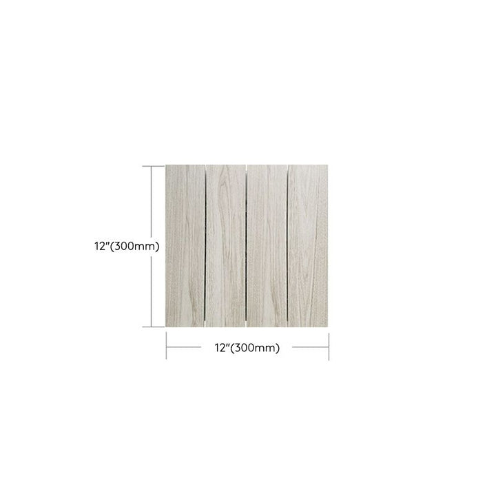 Lisslune | Ground Patio Square Stripe Composite Waterproof Deck Board