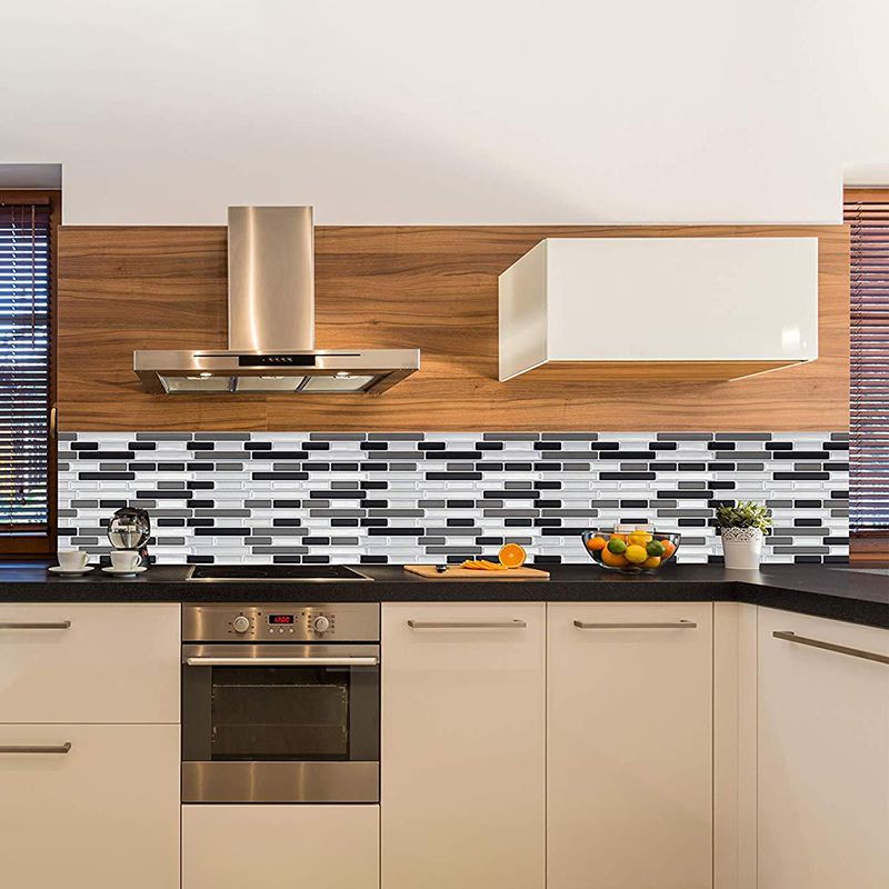 Lisslune | Peel and Stick Wall Tile PVC Rectangle Peel and Stick Subway Wall Tile for the Kitchen