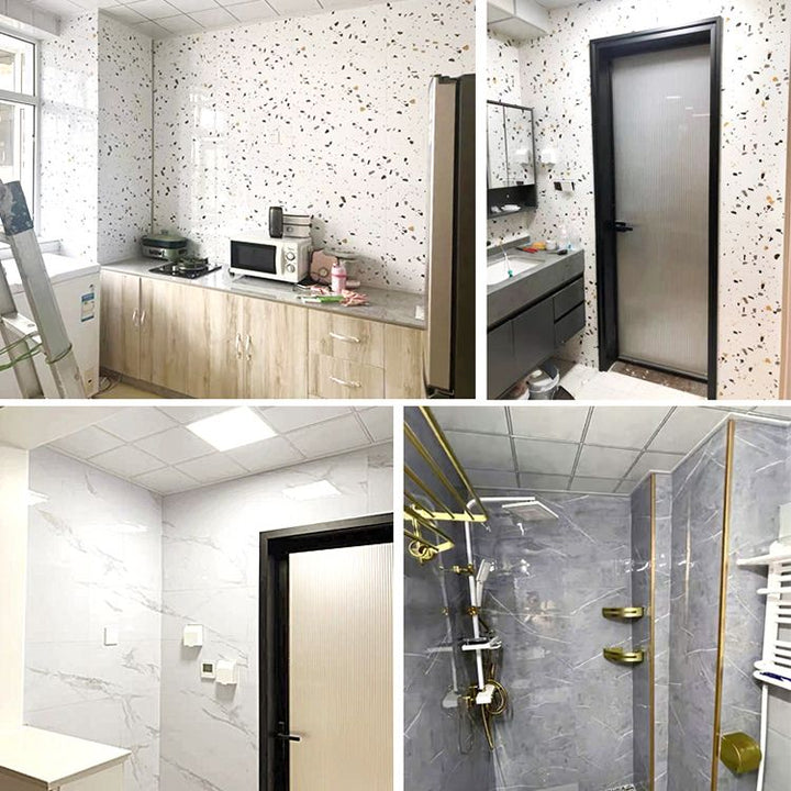 Lisslune | Modern Tin Back Panel Smooth Glossy Surface Wall Ceiling Plate