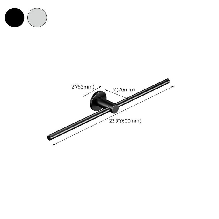 Lisslune | 2-piece modern bathroom accessory set towel bar made of stainless steel