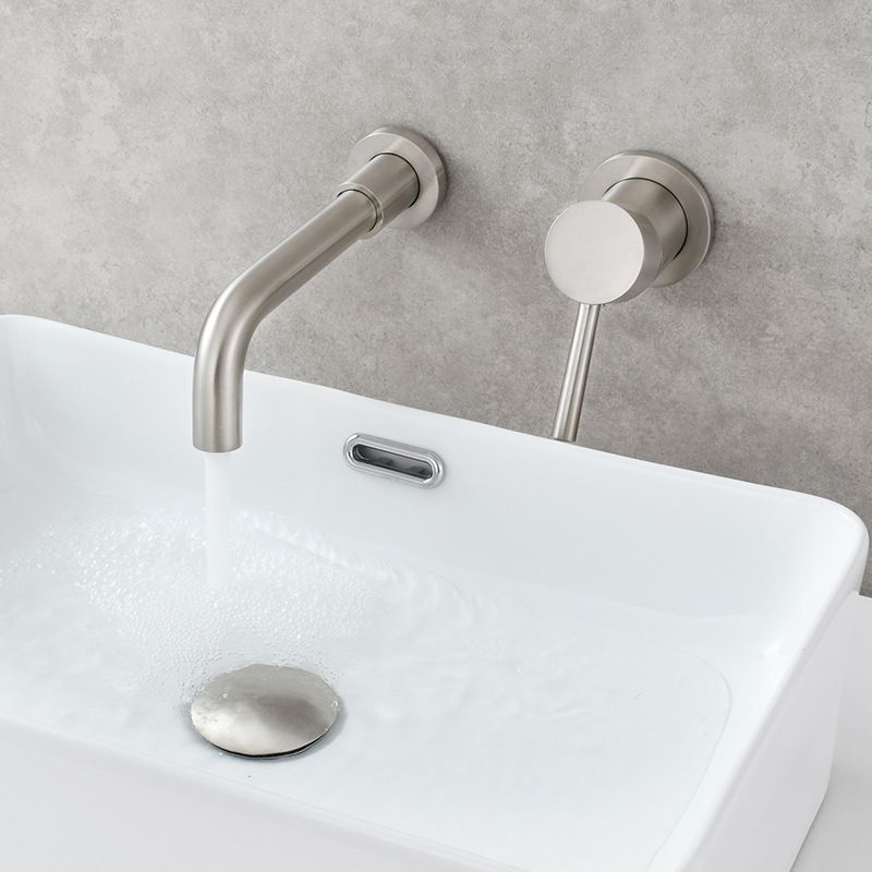 Lisslune | Single Hole Wall Mounted Bathroom Faucet Swivel Spout Sink Faucet