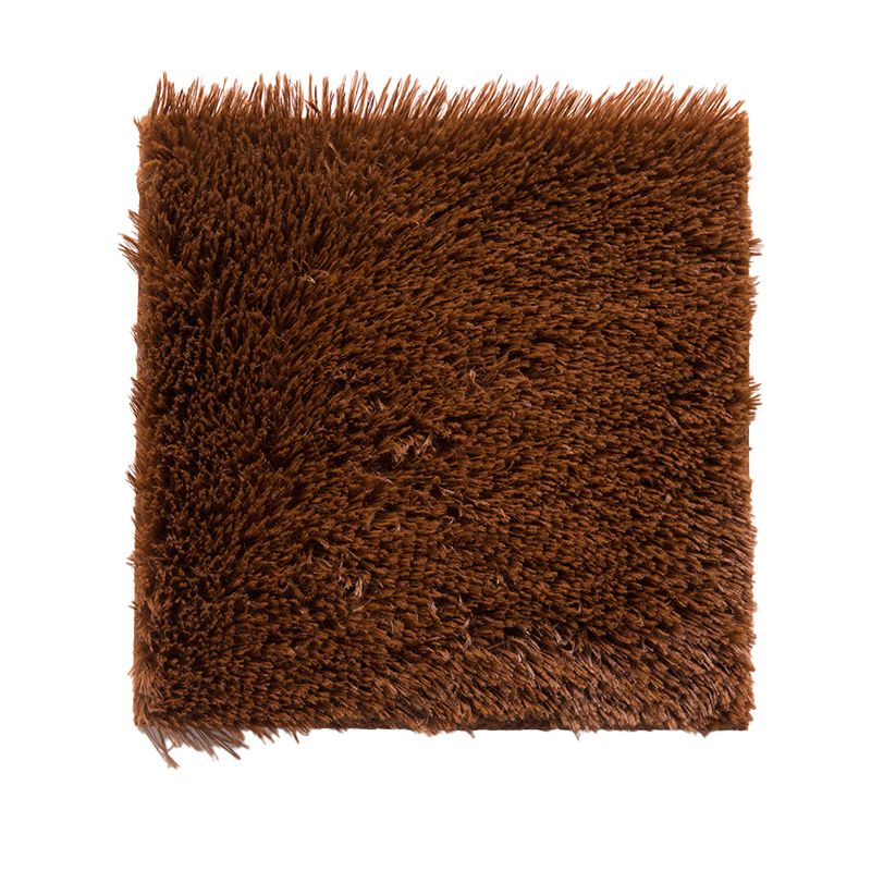 Lisslune | Bedroom Carpet Tiles Solid Color Square Shag Stain Resistant Carpet Tiles