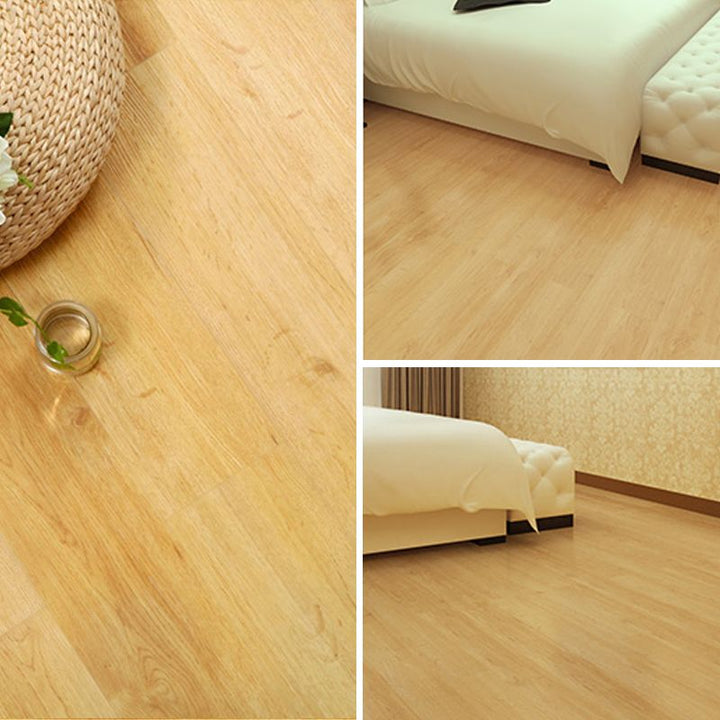 Lisslune | Rectangle PVC Flooring Smooth Peel and Stick Wood Look Vinyl Floor