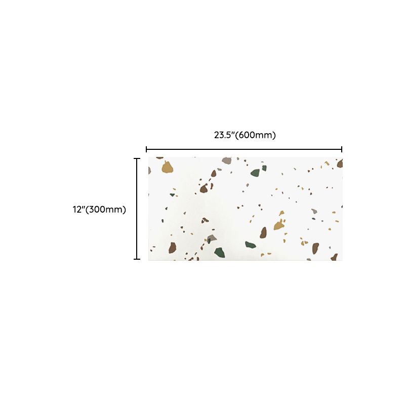 Lisslune | PVC Rectangular 20 Pack 12" x 23" Peel & Stick Mosaic Tile Kitchen and Bathroom