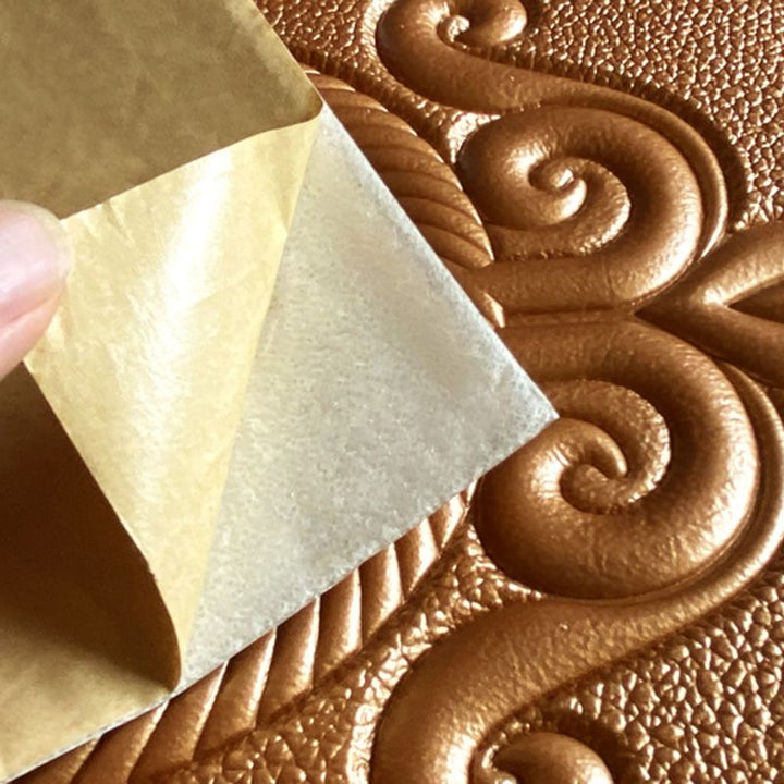 Lisslune | Glam Style Wall Cladding Living Room Peel and Stick 3D Embossed Waterproof Wall Cladding