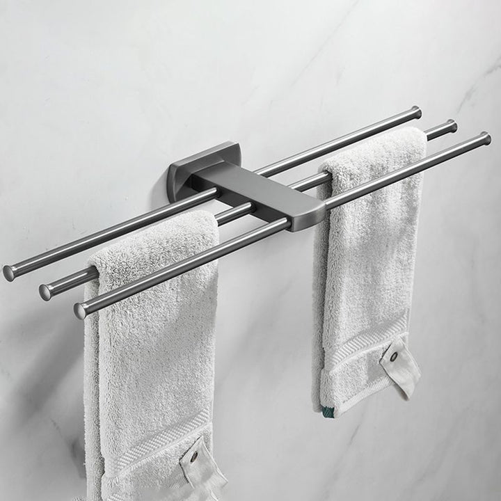 Lisslune | Modern Silver Bathroom Accessories As Individual Piece Or In Set With Towel Bar