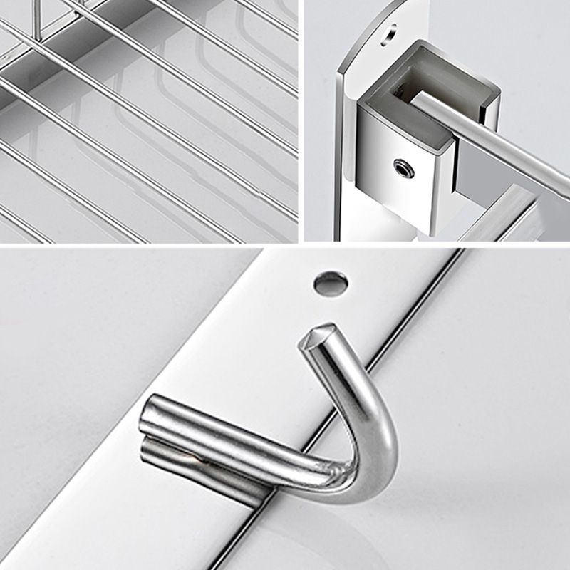 Lisslune | Modern Bathroom Accessories Hardware Set Silver Bathroom Hardware