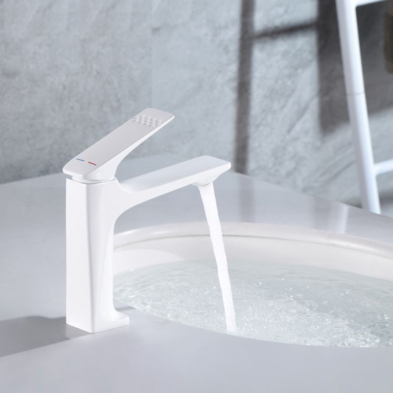 Lisslune | Modern Vessel Sink Faucet Copper Lever Handle Low Arc Vessel Faucet for the Bathroom