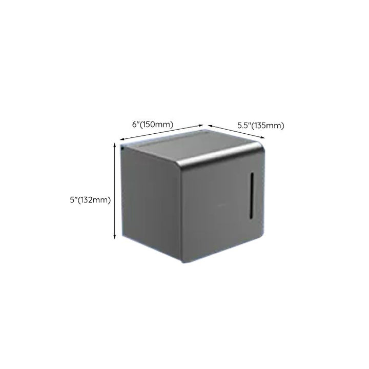 Lisslune | Contemporary bathroom accessory set made of aluminum with towel holder/bath shelf