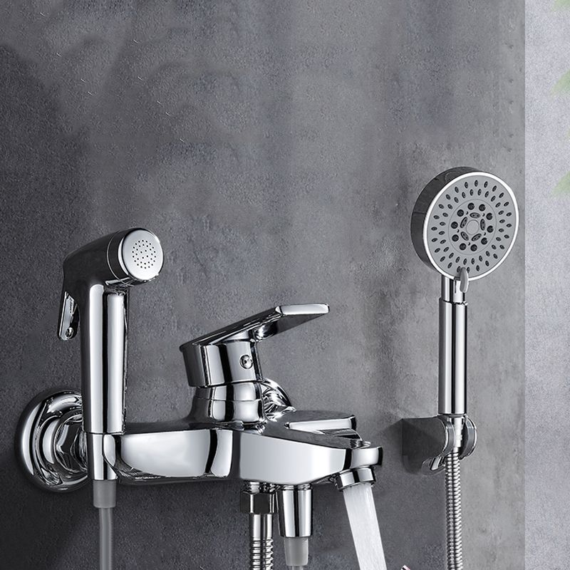 Lisslune | Popular Bathtub Filler Wall-Mounted Lever Handle Fixed Bathtub Faucet Trim